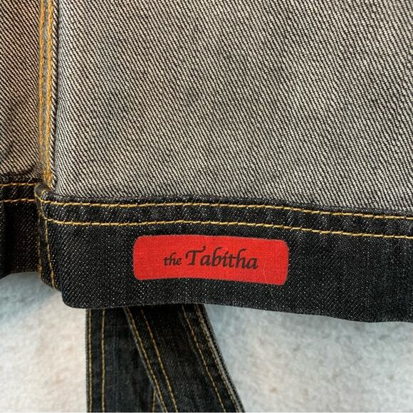 AG Adriano Goldschmied The Tabitha Denim Jacket Sz XS Black Wash Belted‎ - Picture 6 of 15